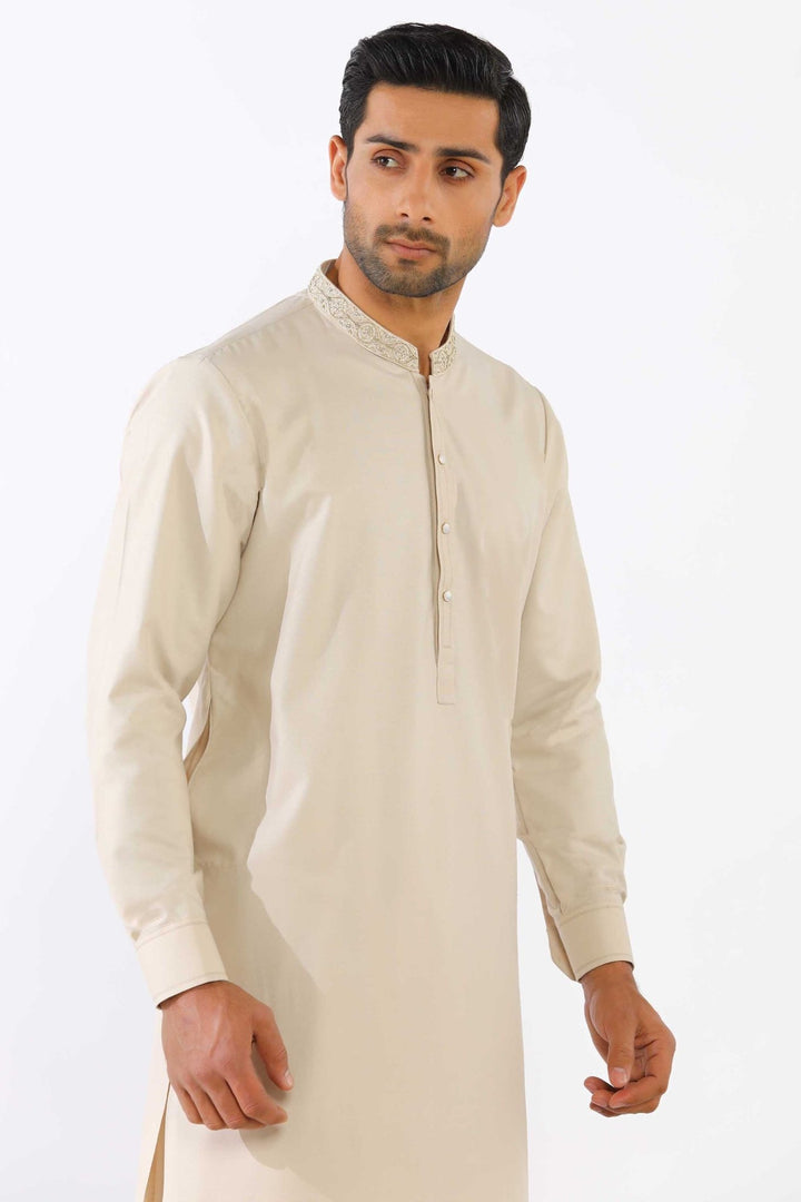 Fawn Wash & Wear Shalwar Kameez - Prime Point Store