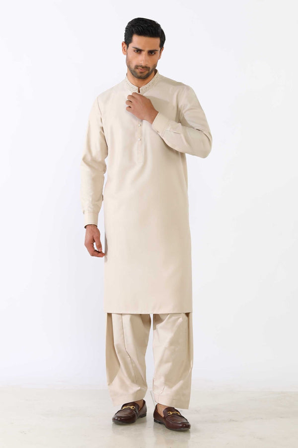 Fawn Wash & Wear Shalwar Kameez - Prime Point Store