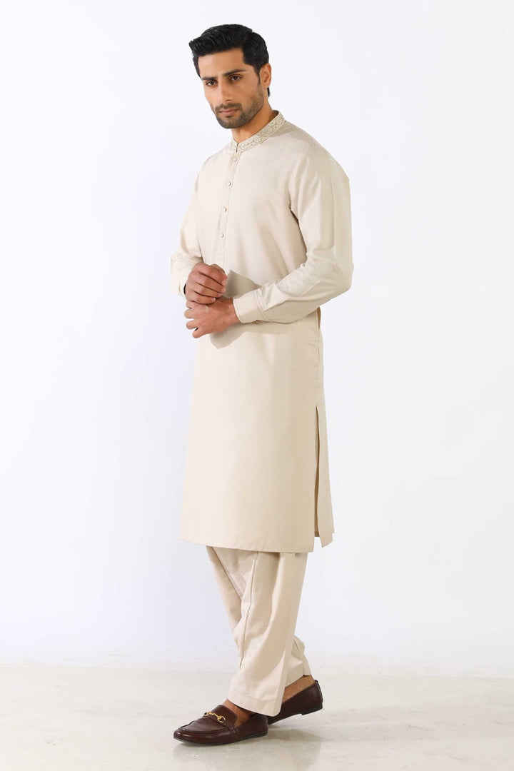 Fawn Wash & Wear Shalwar Kameez - Prime Point Store