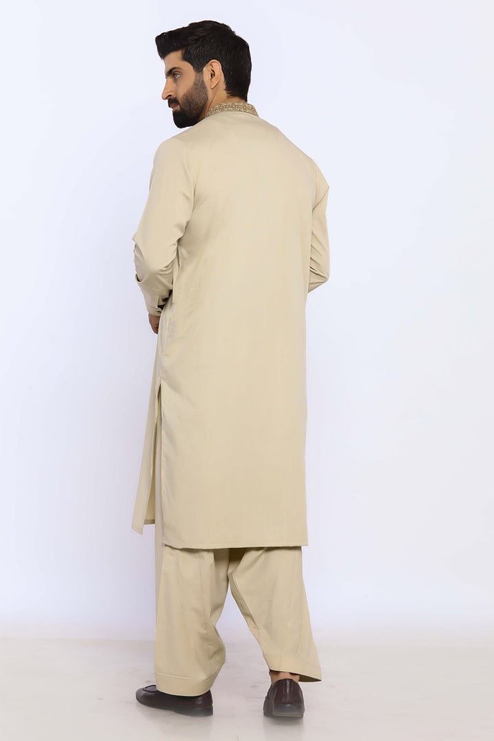 Fawn Wash & Wear Shalwar Kameez - Prime Point Store