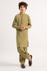 Green Cotton Shalwar Kameez - Prime Point Store
