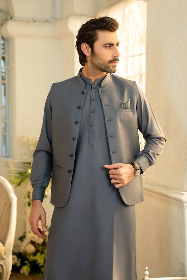 Grey Combo Men Wash & Wear Shalwar Kameez - Prime Point Store