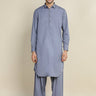 Grey Sub Linen Kameez Shalwar For Men - Prime Point Store