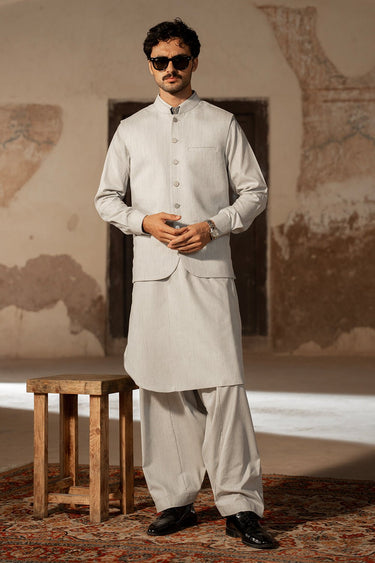 Grey Waist Coat For Men - Prime Point Store