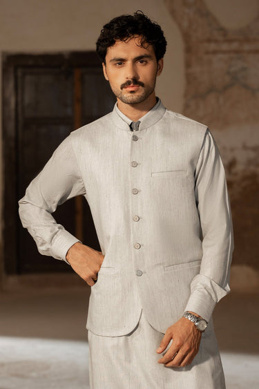 Grey Waist Coat For Men - Prime Point Store