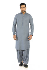 Grey Wash & Wear Shalwar Kameez - Prime Point Store