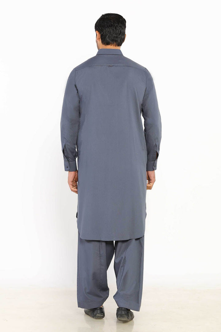 Grey Wash & Wear Shalwar Kameez - Prime Point Store