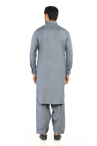 Grey Wash & Wear Shalwar Kameez - Prime Point Store