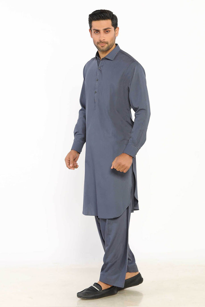 Grey Wash & Wear Shalwar Kameez - Prime Point Store