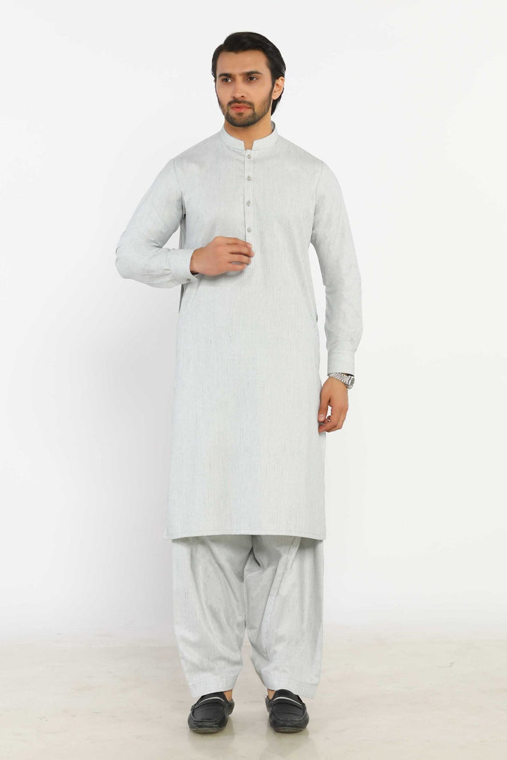 Grey Wash & Wear Shalwar Kameez - Prime Point Store