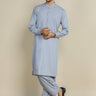 L Grey Wash & Wear Kameez Shalwar For Men - Prime Point Store