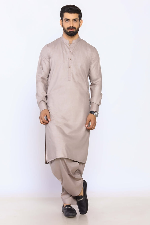 L/Brown Wash & Wear Shalwar Kameez - Prime Point Store