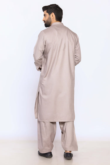 L/Brown Wash & Wear Shalwar Kameez - Prime Point Store