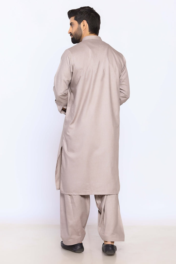 L/Brown Wash & Wear Shalwar Kameez - Prime Point Store