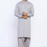 L/Grey Wash & Wear Shalwar Kameez - Prime Point Store