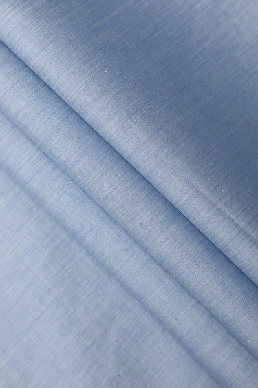 Light Blue Cotton Mix Unstitched Suit For Men - Prime Point Store