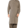 Light Brown Fashion Wash & Wear Shalwar Kameez For Men - Prime Point Store