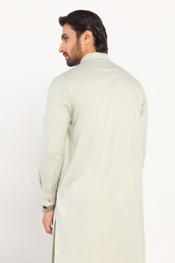 Light Fawn Wash & Wear Shalwar Kameez - Prime Point Store