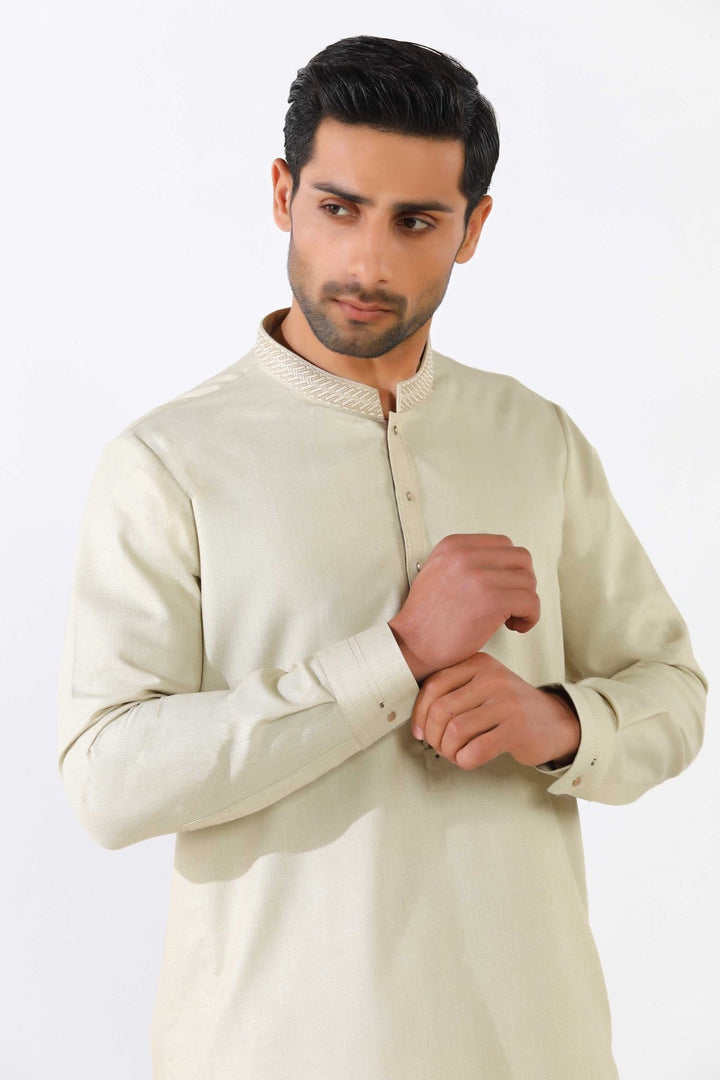 Light Fawn & Wear Shalwar Kameez - Prime Point Store