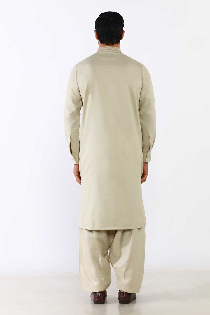 Light Fawn & Wear Shalwar Kameez - Prime Point Store