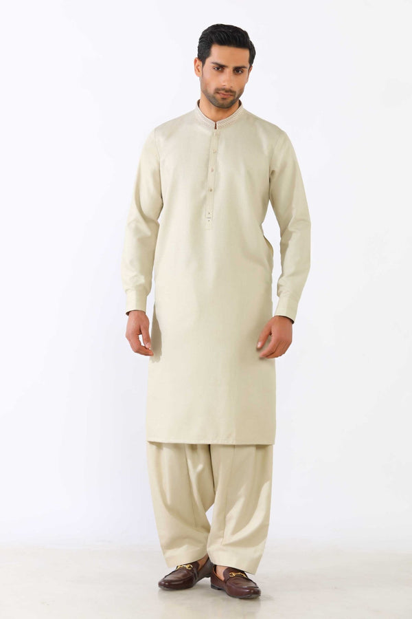 Light Fawn & Wear Shalwar Kameez - Prime Point Store