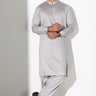 Light Grey Blended Casual Shalwar Kameez For Men - Prime Point Store