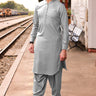 Light Grey Men Unstitched Wash n Wear Suit - Prime Point Store