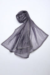 Lilac Raw Silk Stole - Prime Point Store