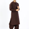 Mehroon Textured Casual Shalwar Kameez For Men - Prime Point Store