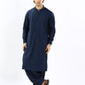 Navy Blue Cotton Casual Shalwar Kameez For Men - Prime Point Store