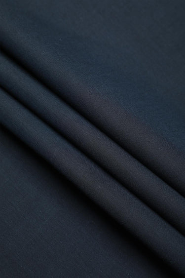 Navy Blue Cotton Mix Unstitched Suit For Men - Prime Point Store