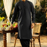 Navy Blue Fashion Wash & Wear Shalwar Kameez For Men - Prime Point Store