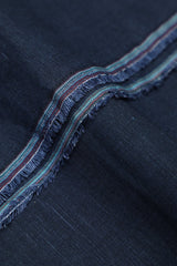 Navy Blue Sub Linen Unstitched Suit For Men - Prime Point Store