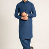 Navy Blue Wash & Wear Shalwar Kameez For Men - Prime Point Store