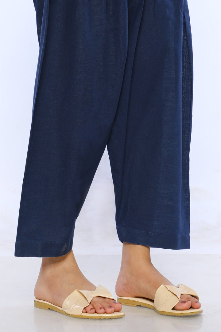 Navy Dyed Cambric Shalwar - Prime Point Store