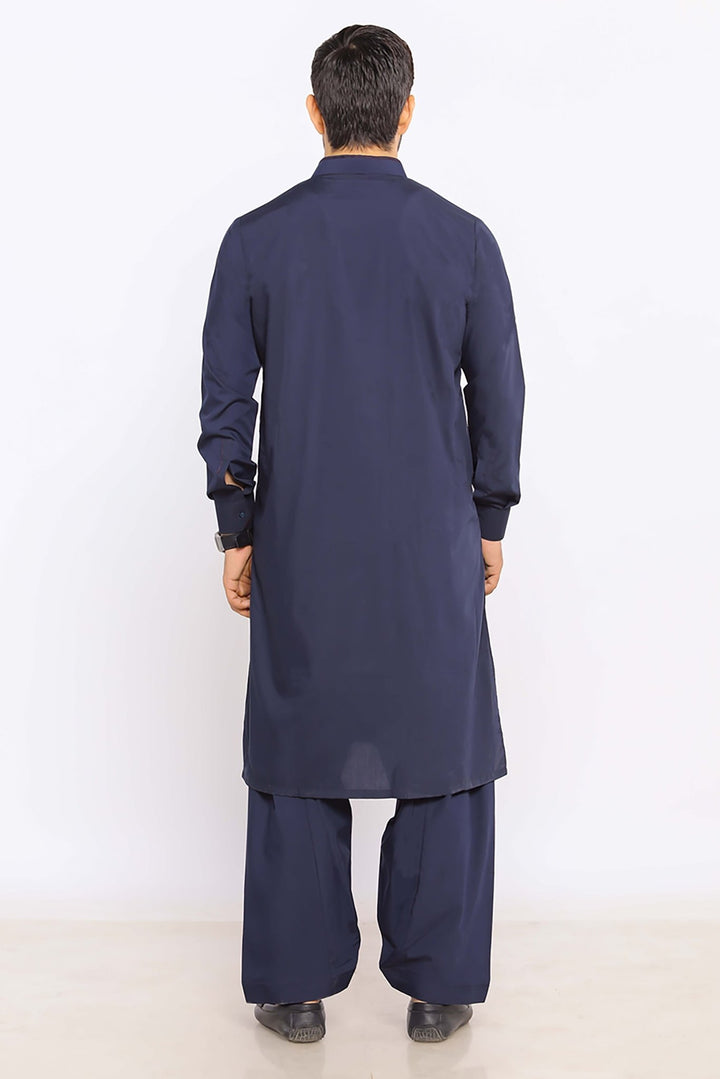 N/Blue Wash & Wear Shalwar Kameez - Prime Point Store