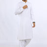 Off White Blended Casual Shalwar Kameez For Men - Prime Point Store