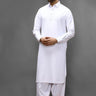 Off White Cotton Casual Shalwar Kameez For Men - Prime Point Store