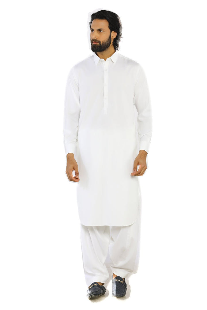 Off White Men Wash & Wear Shalwar Kameez - Prime Point Store