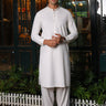 Off White PV Embroidered Kameez Shalwar For Men - Prime Point Store