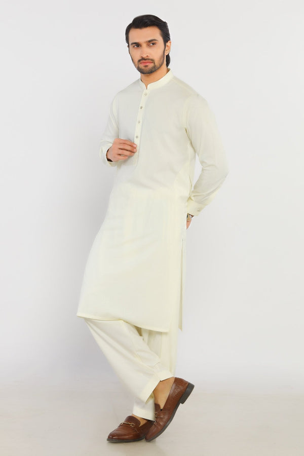 Off White Wash & Wear Shalwar Kameez - Prime Point Store