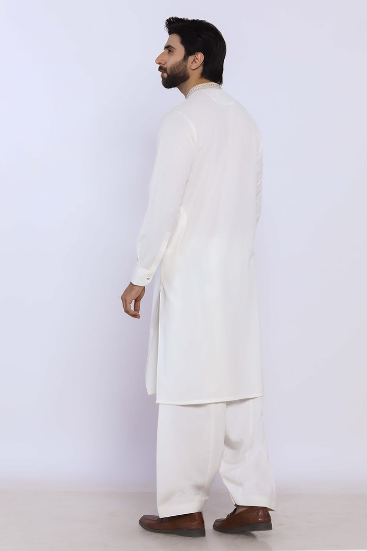 Off White Wash & Wear Shalwar Kameez - Prime Point Store