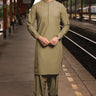 Olive Men Unstitched Wash n Wear Suit - Prime Point Store