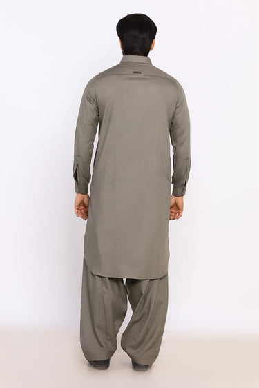 Olive Wash & Wear Shalwar Kameez - Prime Point Store