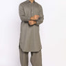 Olive Wash & Wear Shalwar Kameez - Prime Point Store