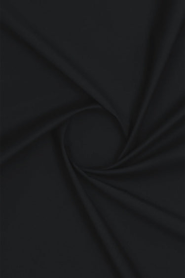 Pure Black Blended Unstitched Suit For Men - Prime Point Store