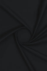 Pure Black Blended Unstitched Suit For Men - Prime Point Store