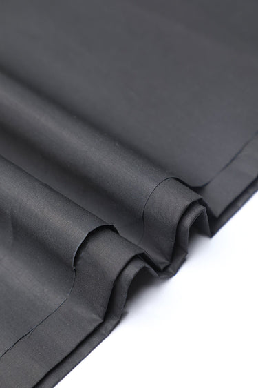 Pure Black Blended Unstitched Suit For Men - Prime Point Store