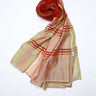 Red Raw Silk Stole - Prime Point Store