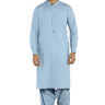 Sky Blue Fashion Wash & Wear Shalwar Kameez For Men - Prime Point Store